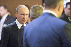 Russian President Vladimir Putin, following his address to the UN General Assembly on Sept. 28, 2015. Russian President Vladimir Putin, following his address to the UN General Assembly on Sept. 28, 2015.