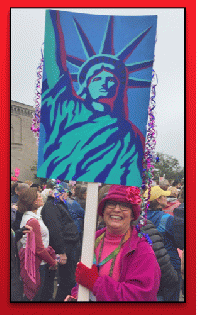 Author Meryl Ann Butler at the Women's March, Norfolk, VA, Jan. 21, 2017