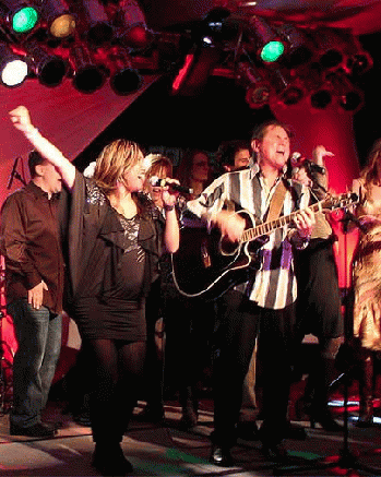 Faith Rivera and Harold Payne and other Posi Nominees sing Stand Together, Jan. 2011