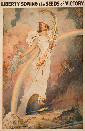Liberty Sowing the Seeds of Victory by Frank V. DuMond, 1917