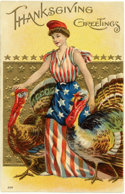 Vintage Thanksgiving postcard