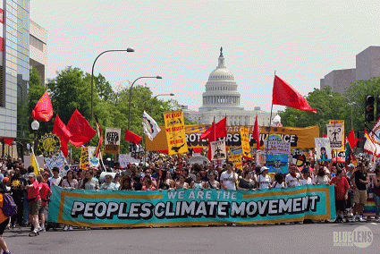 The People's Climate March in Washington, D.C., in April. The People's Climate March in Washington, D.C., in April.