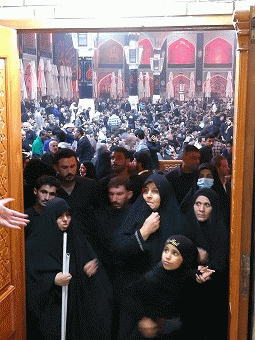 Inside the Imam Ali shrine in Najaf, Iraq, a few days before Arba'een., From ImagesAttr