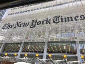 The New York Times building in Manhattan., From ImagesAttr