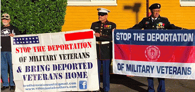 Deported Veterans at School of the Americas Border Watch at Nogales, Arizona and Nogales, Sonora, Arizona.