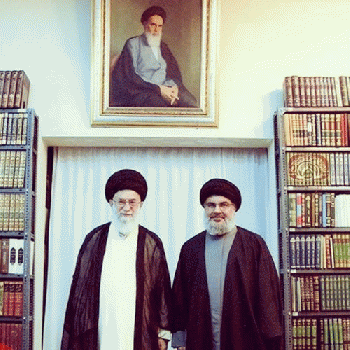 Supreme Leader of the Islamic Revolution His eminence Imam Sayyed Ali Khamenei receives Hizbullah Secretary General His Eminence Sayyed Hassan Nasrallah., From FlickrPhotos