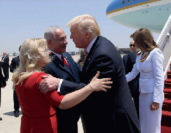 Trump visits Israel, and can't keep his hands to himself.