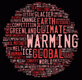 global warming graphic based on word frequency, From FlickrPhotos