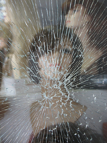 shattered wig shop window in Old Town Alexandria, From FlickrPhotos