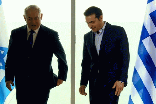 Israeli Prime Minister Netanyahu meets with Prime Minister of Greece Alexis Tsipras in June 2017., From ImagesAttr