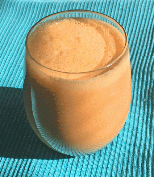 My delectable orange smoothie