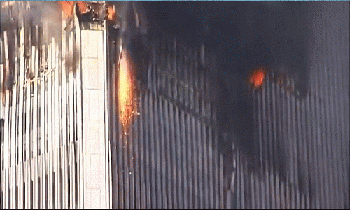 Molten Substance, World Trade Center 2, just prior to collapse on September 11, 2001