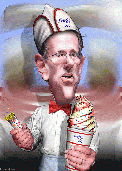 Rick Santorum, Soda Jerk. Dominionism with fizz.