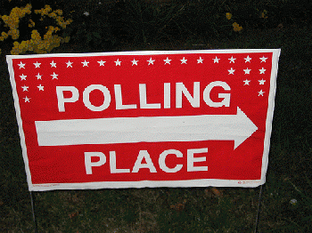 Election - November 2, 2010 - Polling Place Sign, From FlickrPhotos