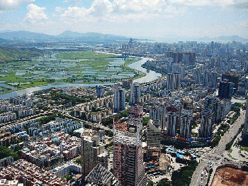 Shenzhen CBD and River Shenzhen CBD and River