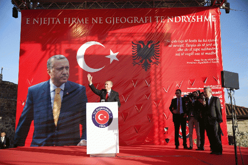 President Recep Tayyip Erdogan at the Inauguration Ceremony of Preze Castle Mosque in Albanian (13 May 2015)