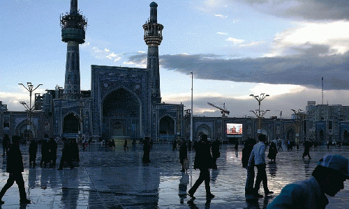 Dawn comes to Imam Reza shrine in Mashhad., From ImagesAttr