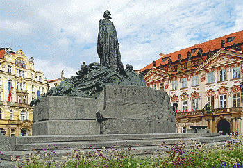 Czech - Jan Hus.  You know, the Catholic Church of the time, about 100 years before Luther, just didn't like the way he approached the Eucharist, among other things (en.wikipedia.org/wiki/Jan_Hus).