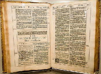 First Edition of The King James Bible.  Obviously handed down directly from the God's hand (in the printing style of the time, of course).