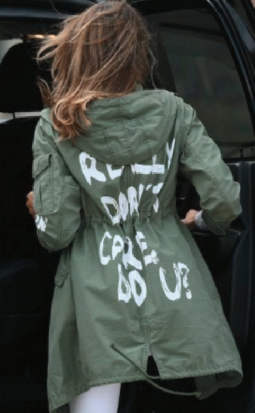 Melania's I Don't Care Jacket, From ImagesAttr