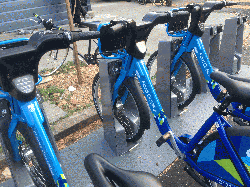 Ford Gobike stand in the Mission