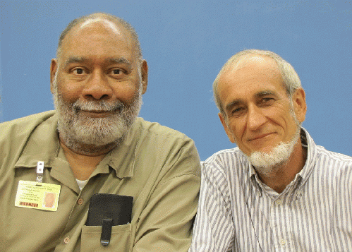 Edward Poindexter and Michael Richardson in 2016 at the Nebraska State Penitentiary