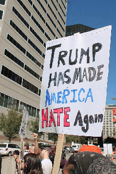 Trump has made America hate again