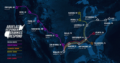 Meet us in McAllen, Texas on Monday, August 6th. Click the map to join a caravan.