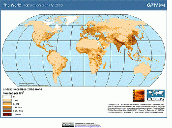 The World: Population Density, 2000, From FlickrPhotos
