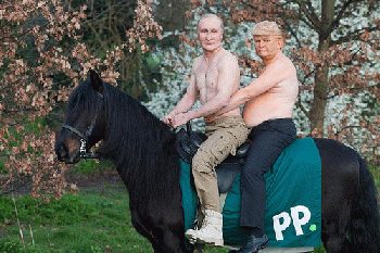 From Putin to Trump: .Gotta watch that tum, boy..