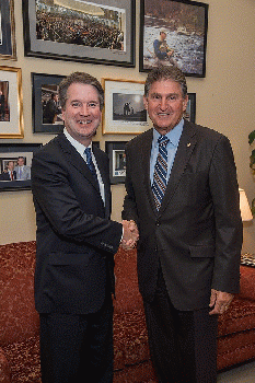 Brett Kavanaugh and Joe Manchin, From WikimediaPhotos