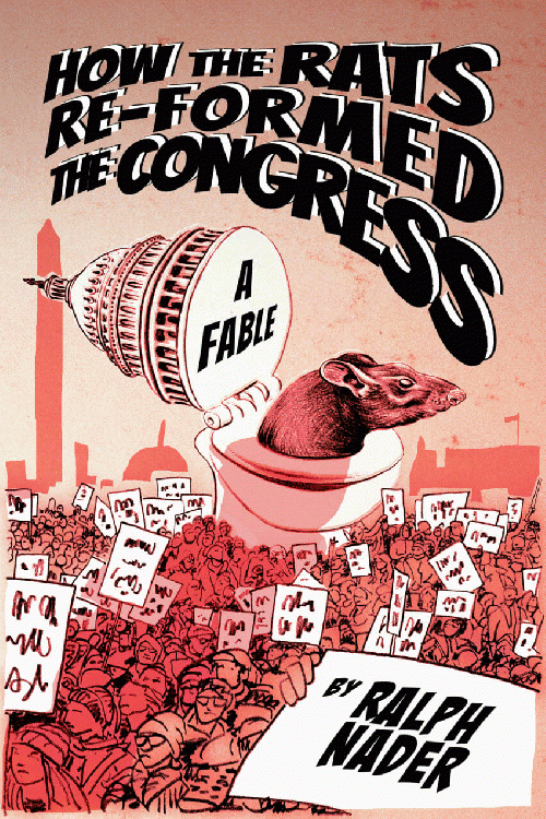 The cover art of Ralph Nader's new book