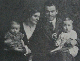 Anton Schutz with his wife and children.