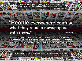 Indeed. This is the Trump/Fox approach (and it was Hitler's too --- that is except when they were Nazi newspapers). Indeed. This is the Trump/Fox approach (and it was Hitler's too --- that is except when they were Nazi newspapers).