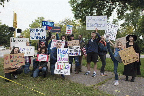 Stand on Every Corner protest against Donald Trump - Day 100, From FlickrPhotos