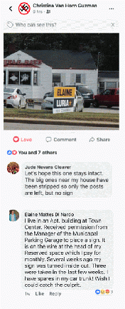 Screenshot of assortment of social media comments