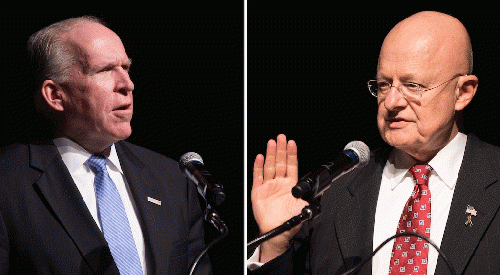 John Brennan, left, and James Clapper., From ImagesAttr