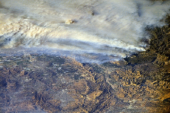 ISS-53 Southern California Wildfires