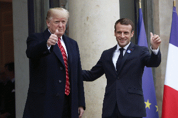 President Trump arrives in Paris for WW1 commemorations