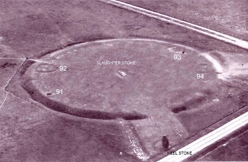 Original_Stonehenge_1.jpg - ca 3100 BC. Credit: reconstructed from photo by J K St Joseph in Newall, Stonehenge Wiltshire, 1953