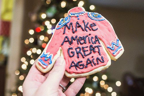 Make America Great Again Ugly Christmas Sweater Christmas cookie, From FlickrPhotos