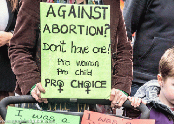 March for Choice in Dublin On Saturday 29th. September 2012.  Just imagine. This is now Catholic Ireland.  In the U.S. the Christian Dominionists are on the march, right back to the 16th century.