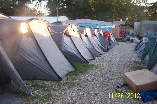 Small  tents. high rent