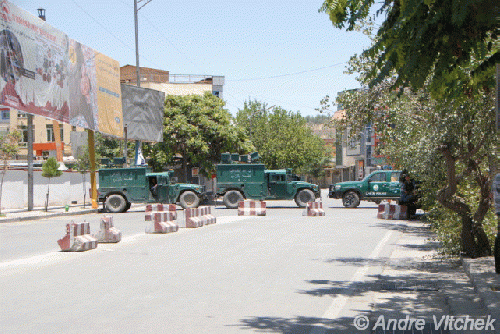 roads cut by military in Kabul