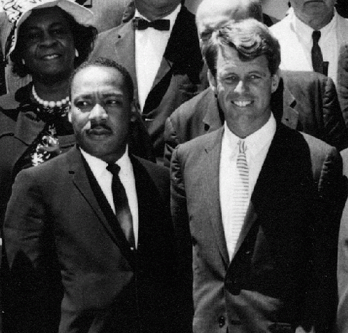 RFK and MLK together RFK and MLK together