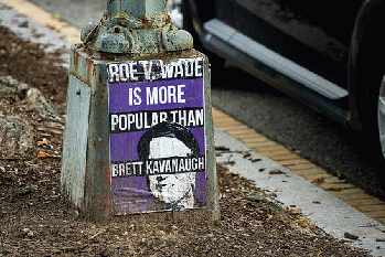 Capitol Hill Protest Sign on Lamp Post.  The Trumpites knew exactly whom they were choosing.  And so did Susan Collins., From FlickrPhotos