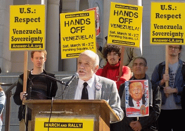 Jim Lafferty at Pro-Maduro Rally