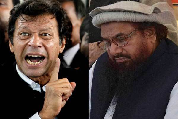 Imran Khan (left) and terrorist Azhar Masood