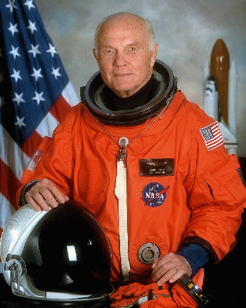 John Glenn returned to space at age 77