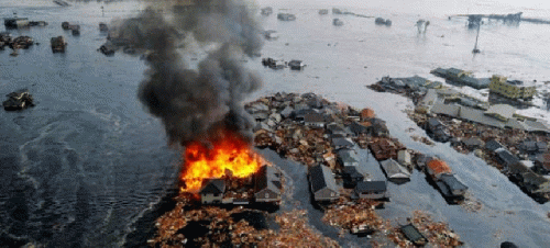 Fukushima in the wake of the tsunami, March 2011., From Uploaded